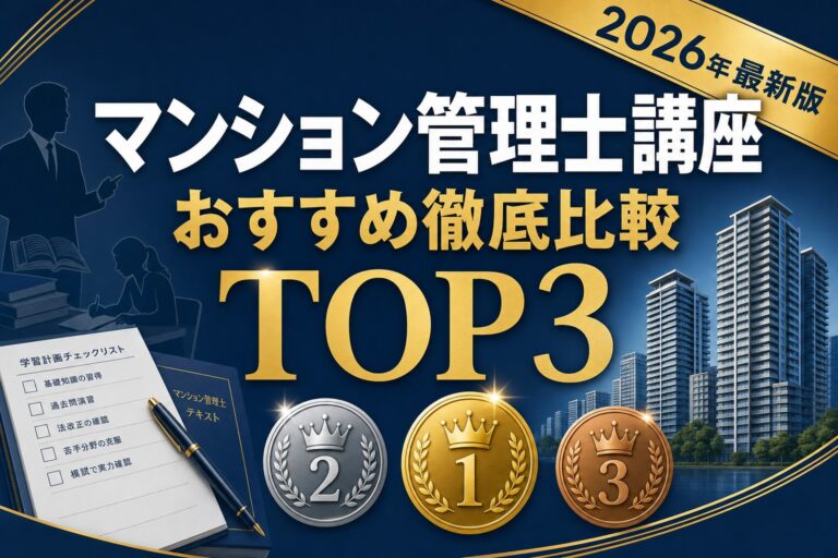 マンション管理士の通信講座比較