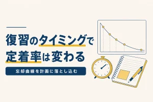 復習のタイミングで定着率は変わる 忘却曲線を計画に落とし込む